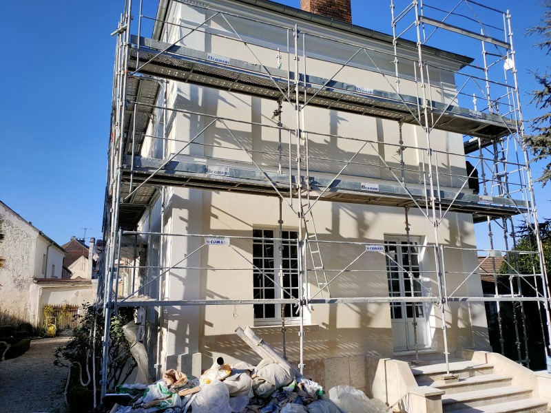 Ravalement chaux platre