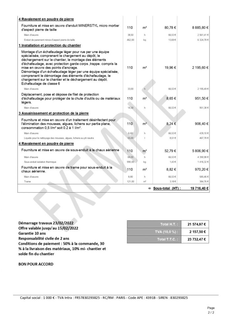 Prix d'un ravalement de façade au m2 tarifs rééls — free download