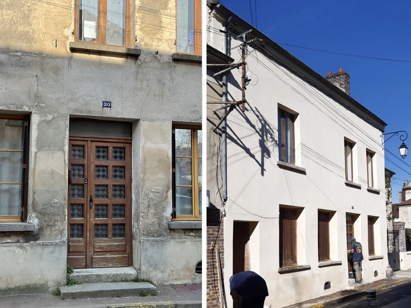 Prix ravalement façade 50 m²