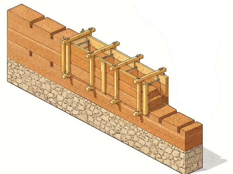 Mur en pisé : le guide complet Pose mur pisé