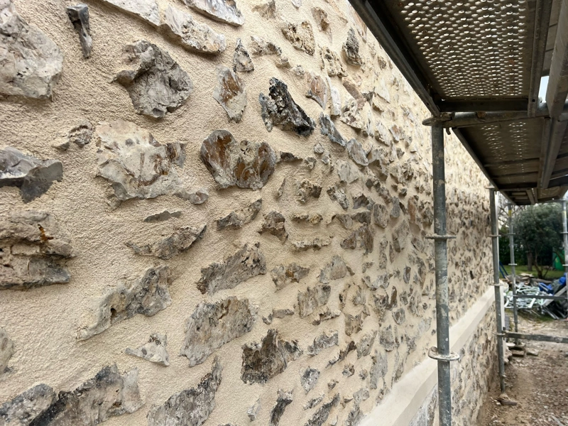 Joints de mur en pierre