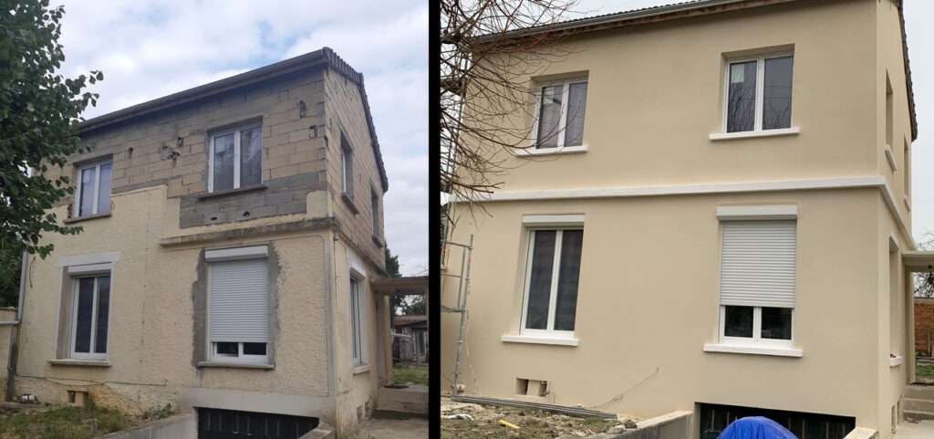 Ravalement de facade Val dOise Avant Apres