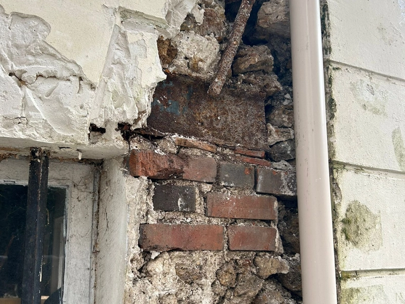 Réparation de fissure profonde