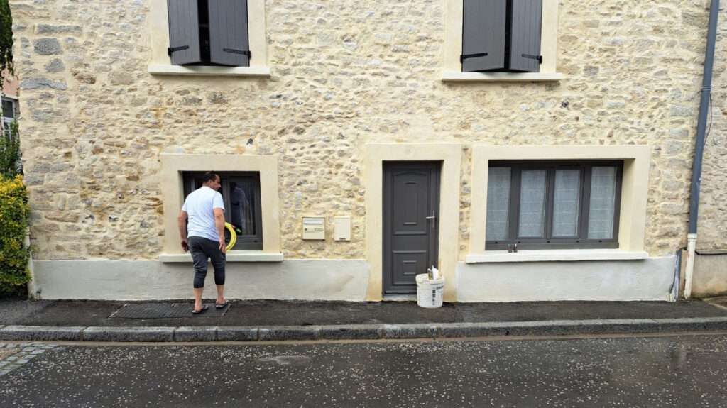 Restauration facade aubergenville