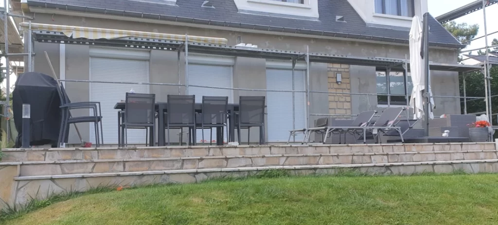 Enduit sur ITE laine de roche