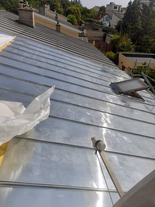 Couverture zinc joint debout