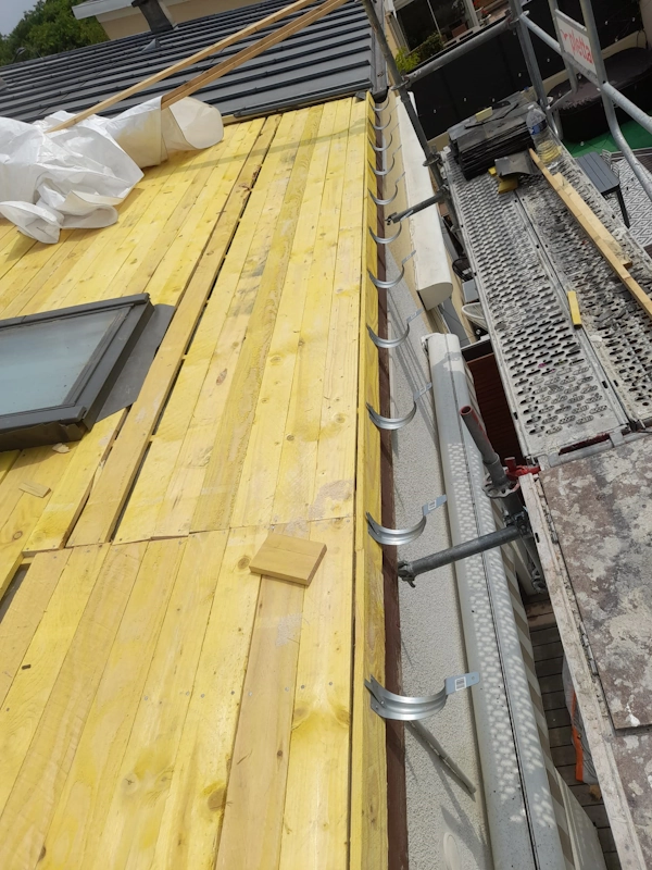 Detail pose toiture zinc