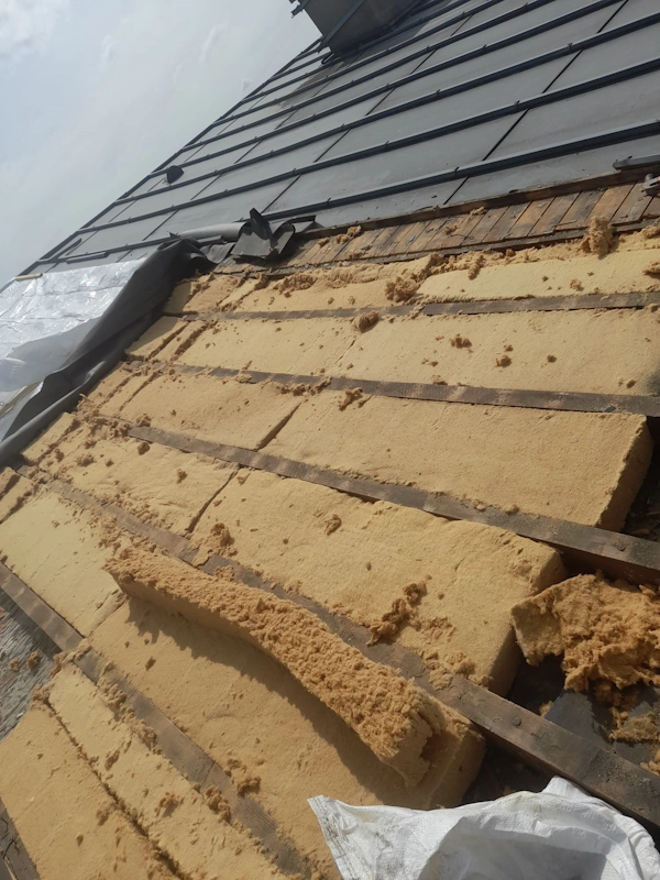 Isolation couverture zinc