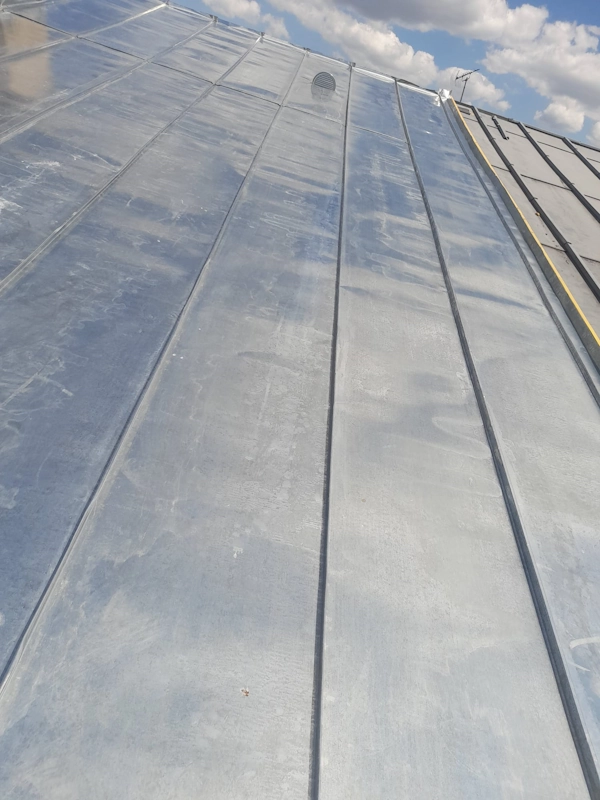 Pose couverture zinc joint debout