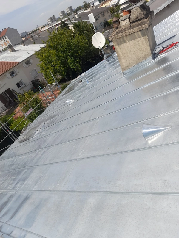 Pose toiture en zinc