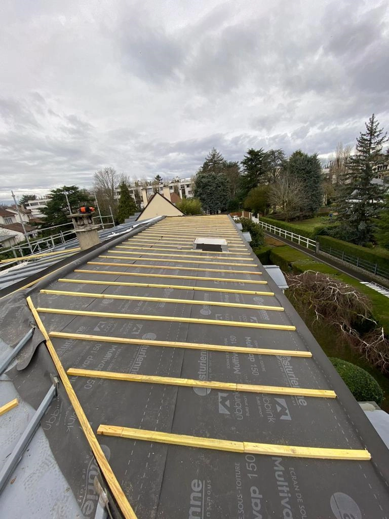 Pose couverture zinc Vaucresson