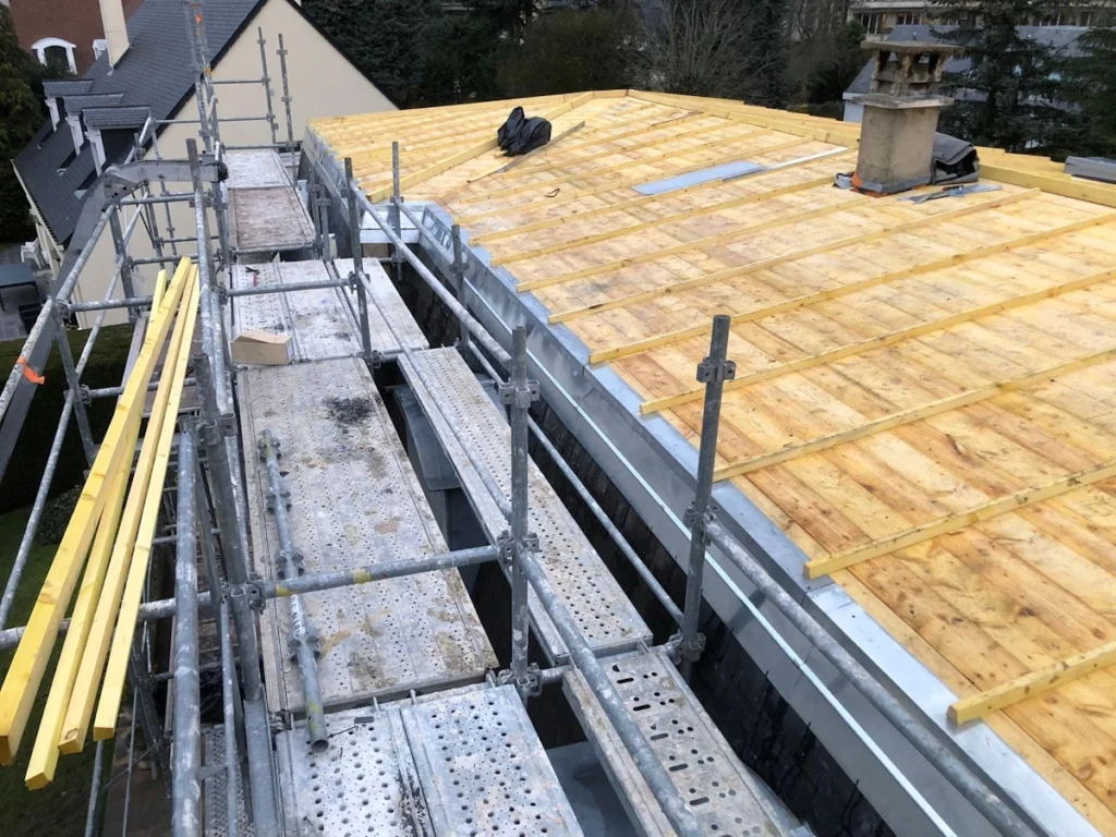 Pose toiture en zinc Vaucresson