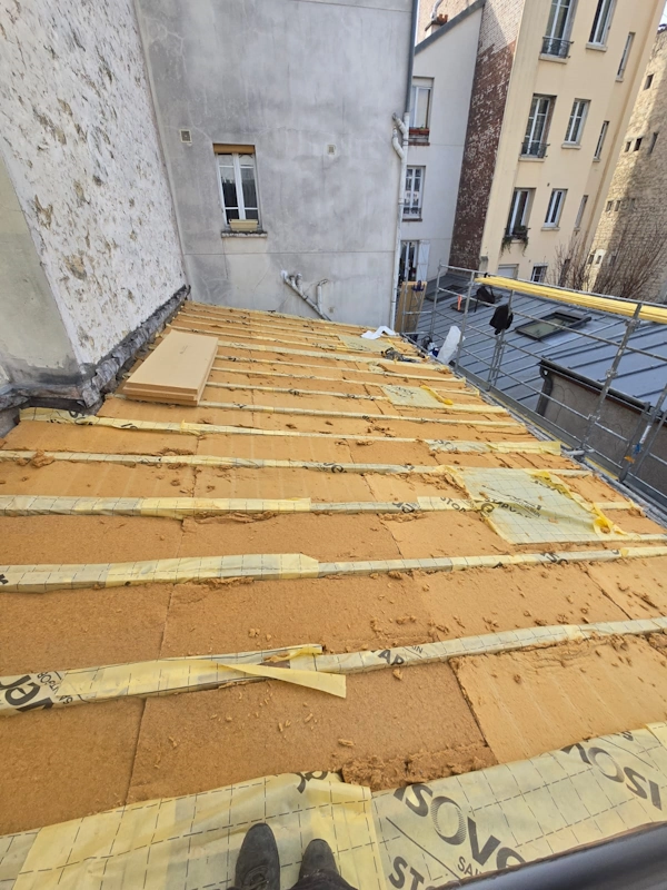 Isolation exterieure de toiture Paris 14
