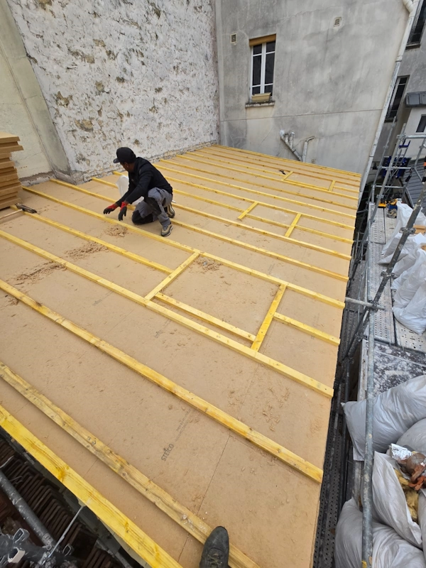 Isolation sarking de toiture