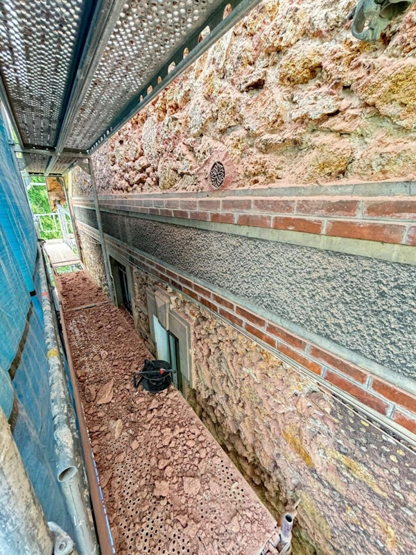 Detail renovation facade Corbeil Essonnes