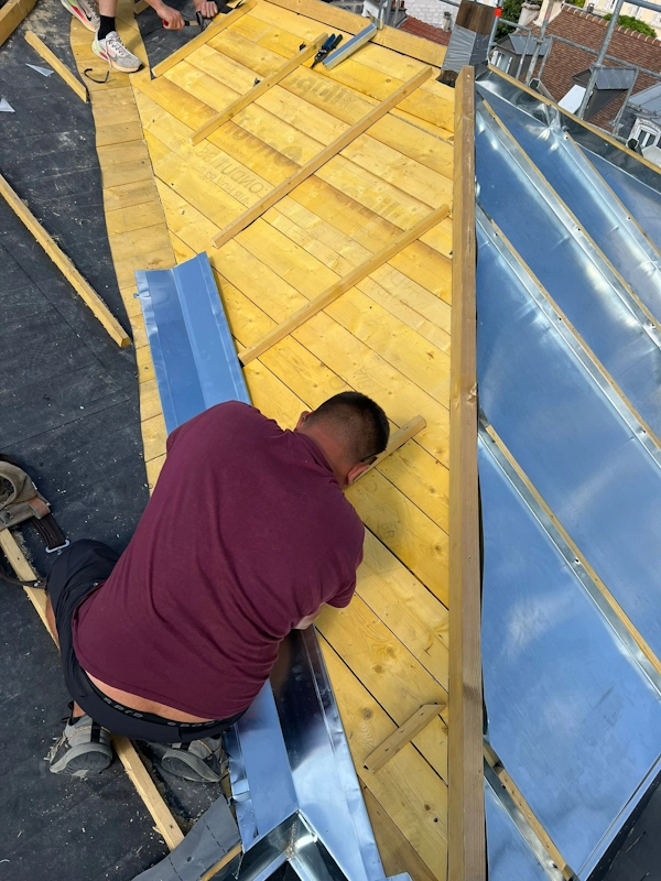 Refection de toiture en zinc Pontoise