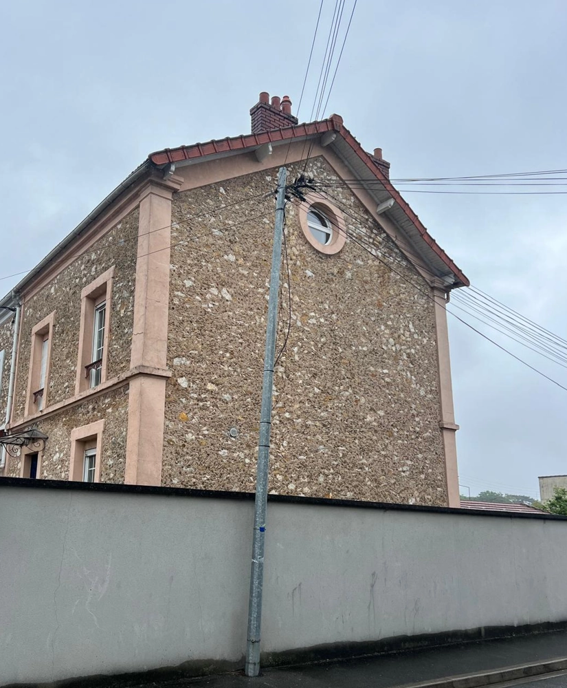 Facade en moellons Montfermeil 93