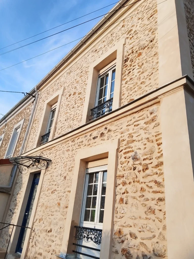 Ravalement de facade pierre Montmorency