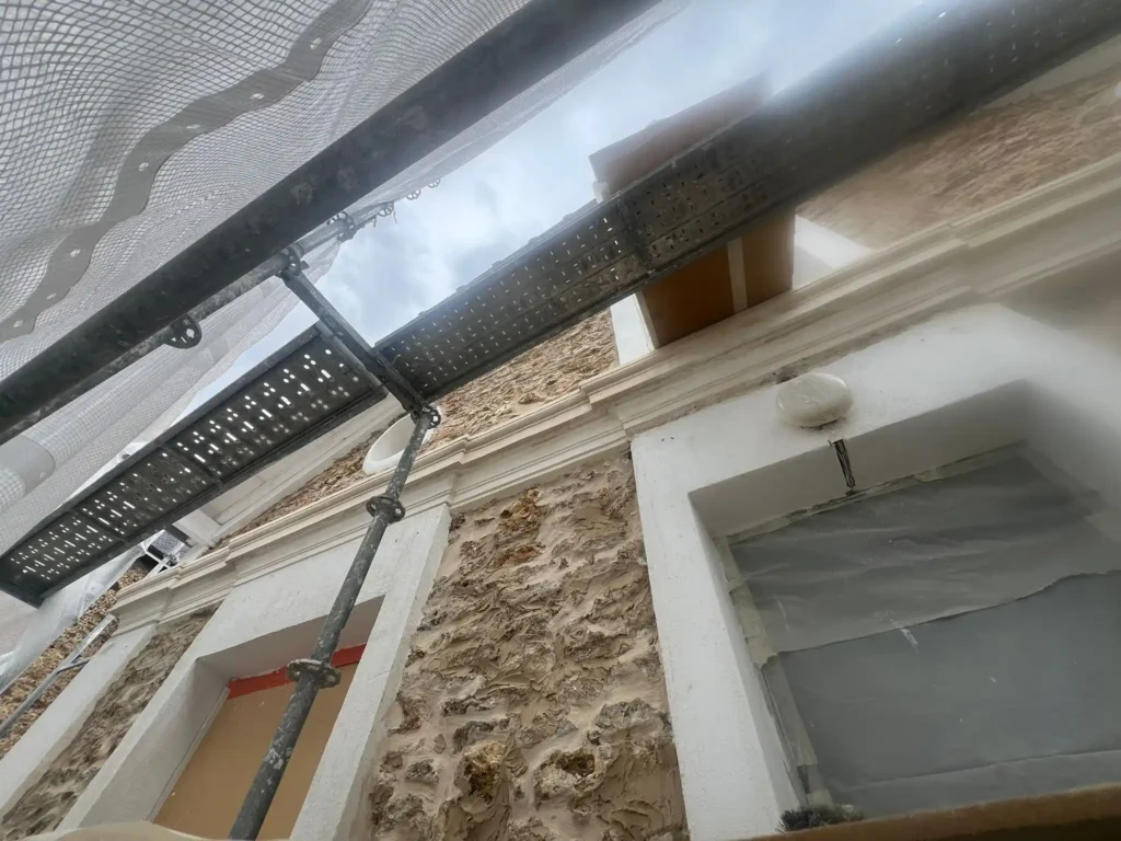 maconnerie facade pierre rosny