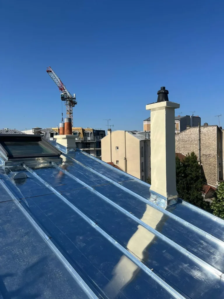 zinc toiture terrasse perreux