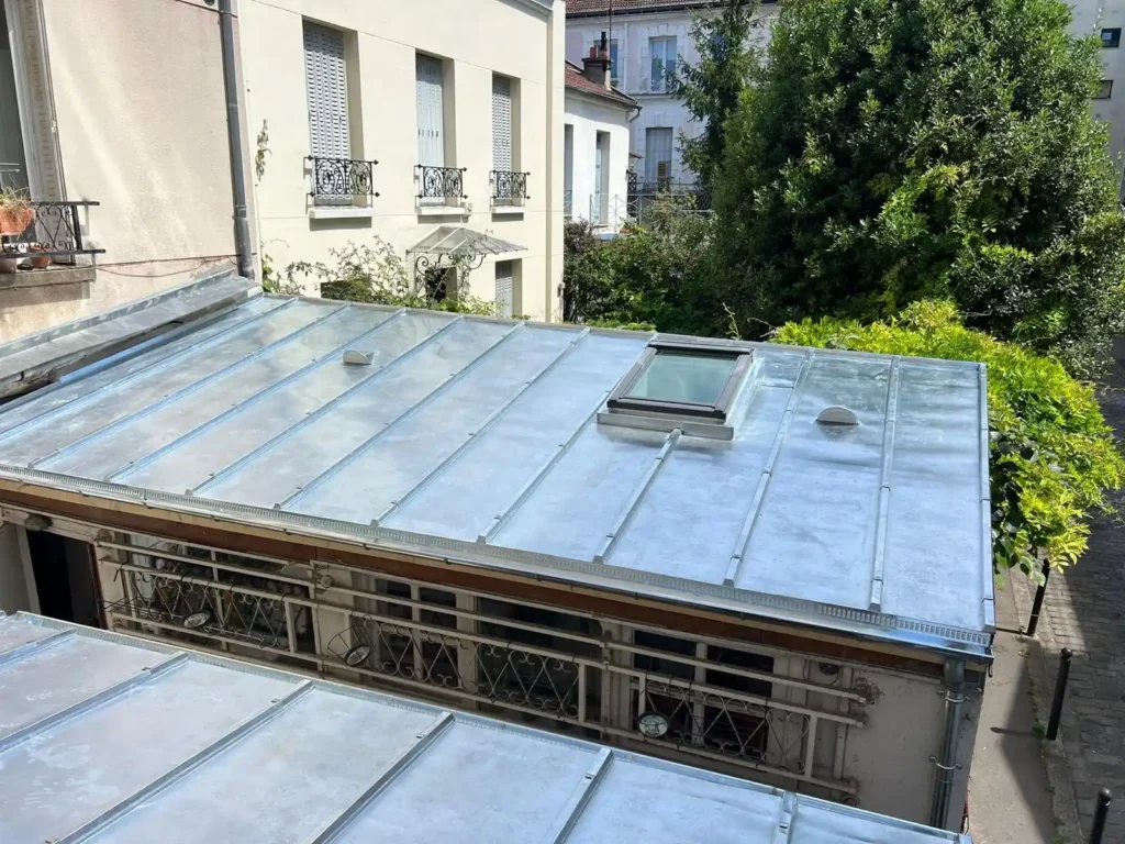 pose tasseaux zinc paris17e