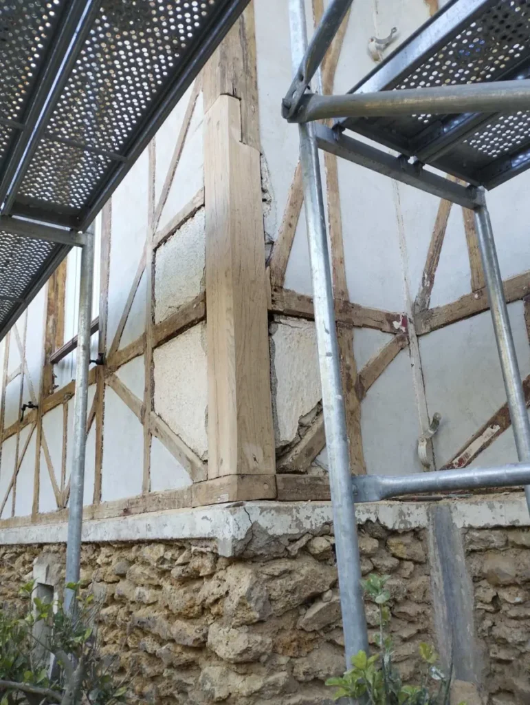 reprise enduit colombages chelles