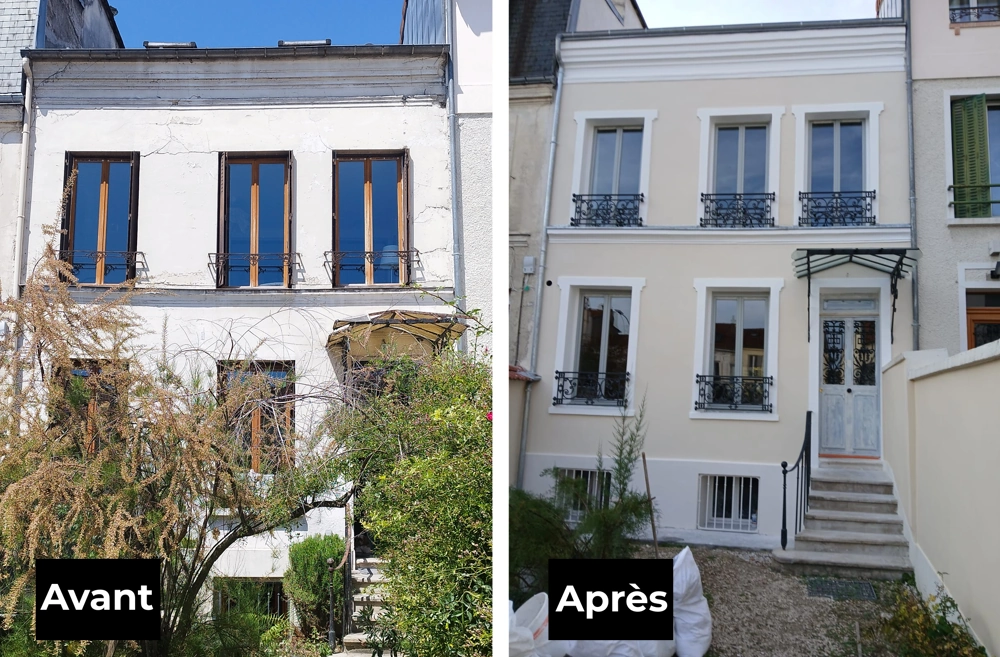 Ravalement de façade à Montreuil (93100) Entreprise de ravalement Montreuil