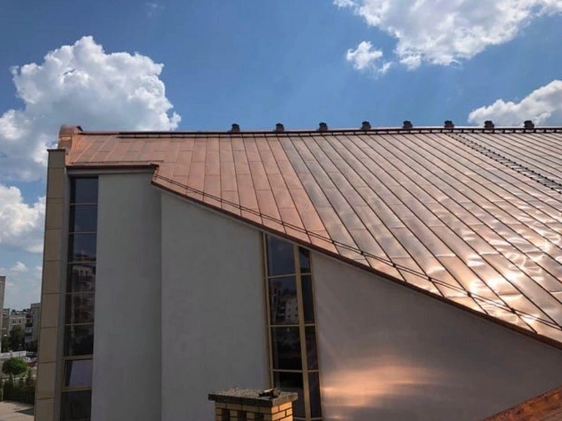 Couverture de toit cuivre