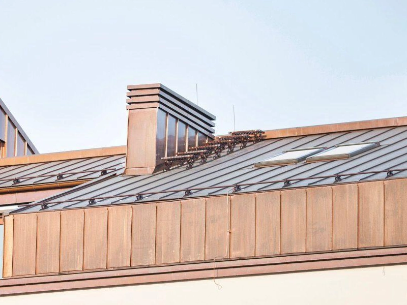 Couverture de toit en cuivre