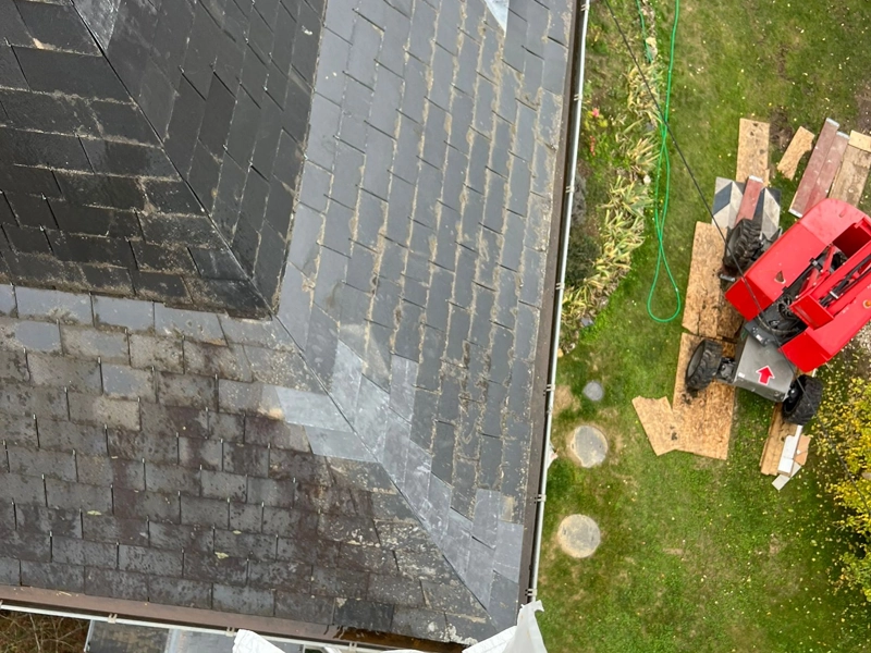 Entretien toiture ardoise ancienne