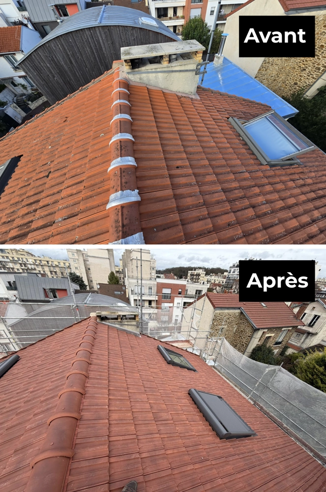 Rénovation toiture Les Lilas 93