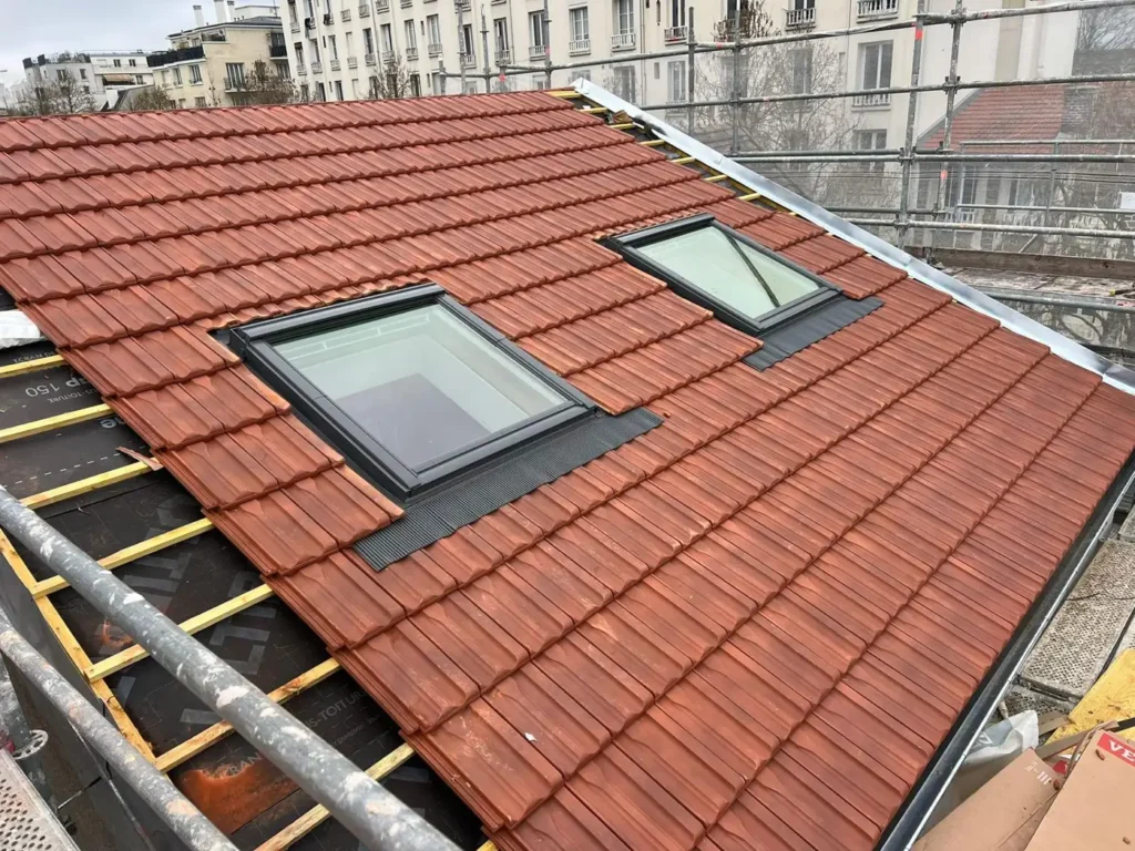 Refection toiture chantier sarking 93