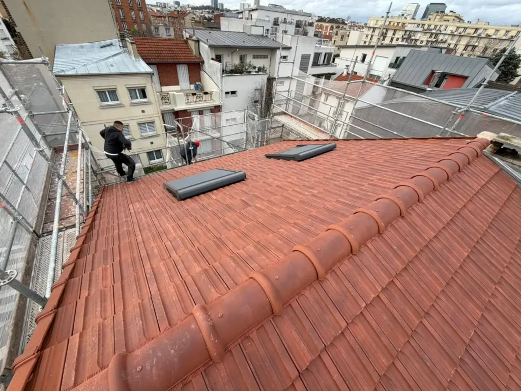 Refection toiture sarking toiture tuiles 93260
