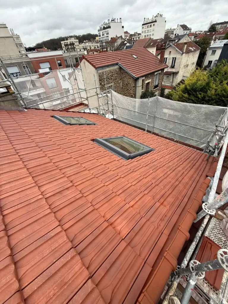 Renovation toiture sarking toiture tuiles les lilas