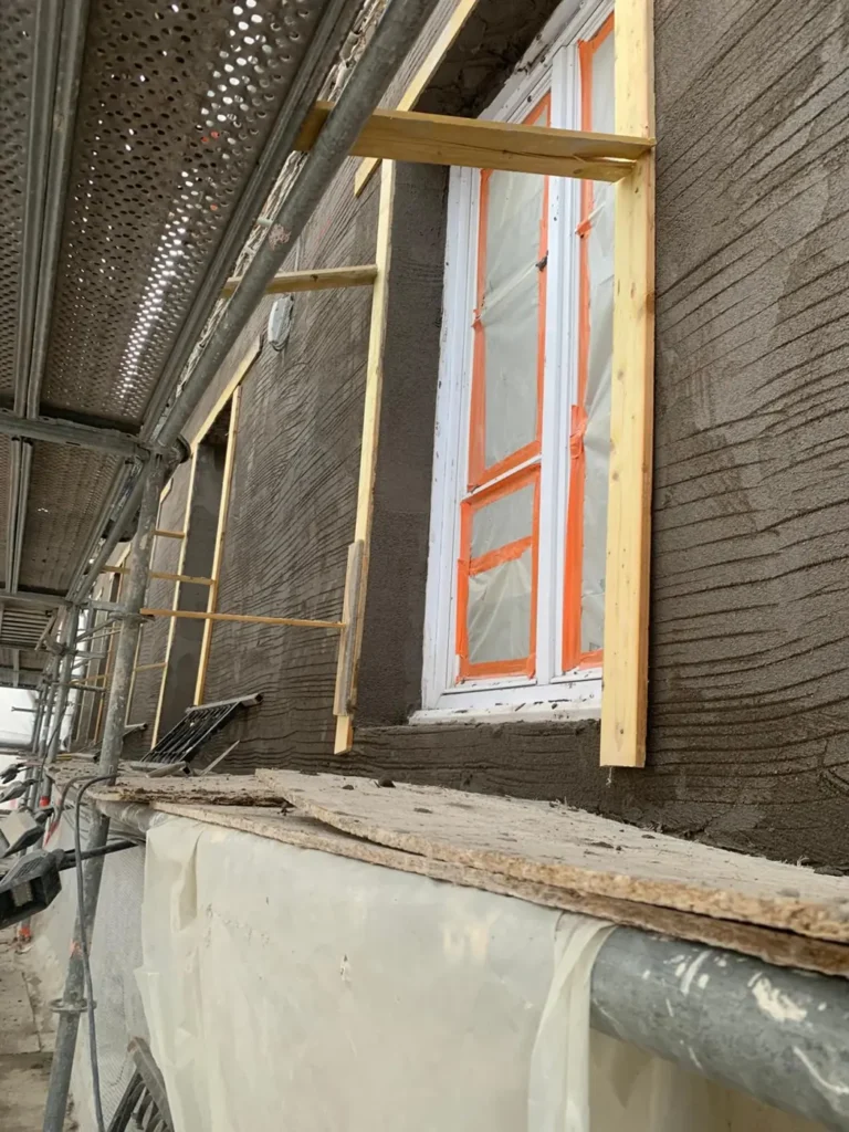 chantier facade correction thermique 78