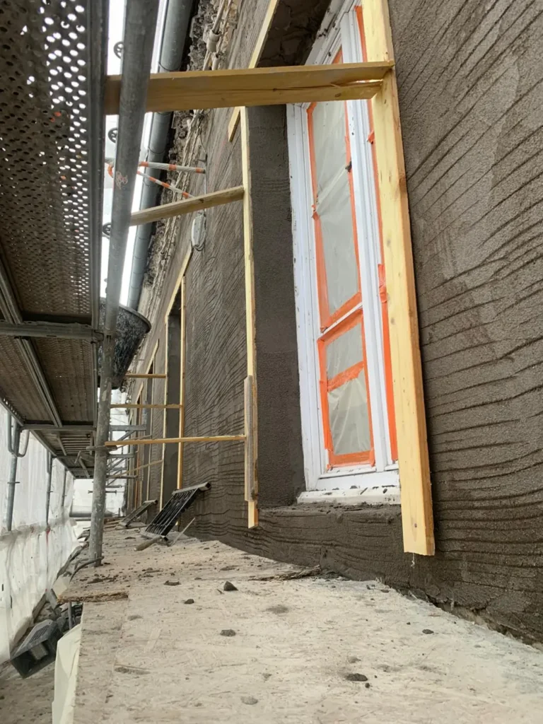 chantier facade correction thermique 78350