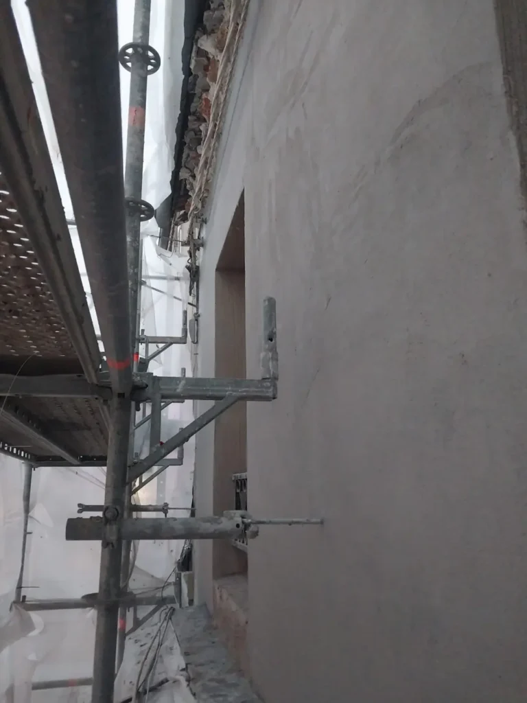 chantier facade enduit chaux jouy en josas