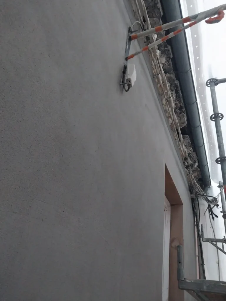 chantier facade enduit chaux yvelines