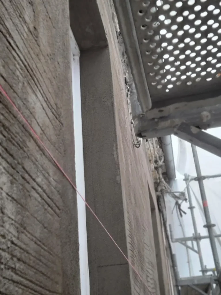 chantier facade enduit isolant jouy en josas