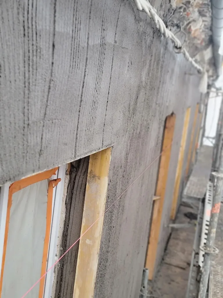 chantier facade renovation colombages yvelines