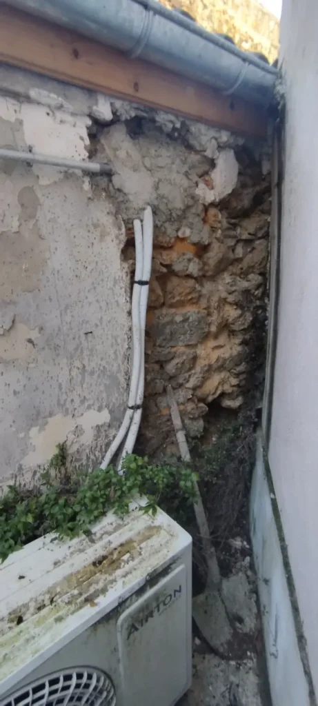 renovation facade enduit chaux 78350