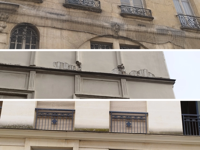 Bandeau de façade : rôle et rénovation Danger bandeau de façade