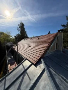 entreprise toiture taverny 95 fibre bois zinc tasseaux