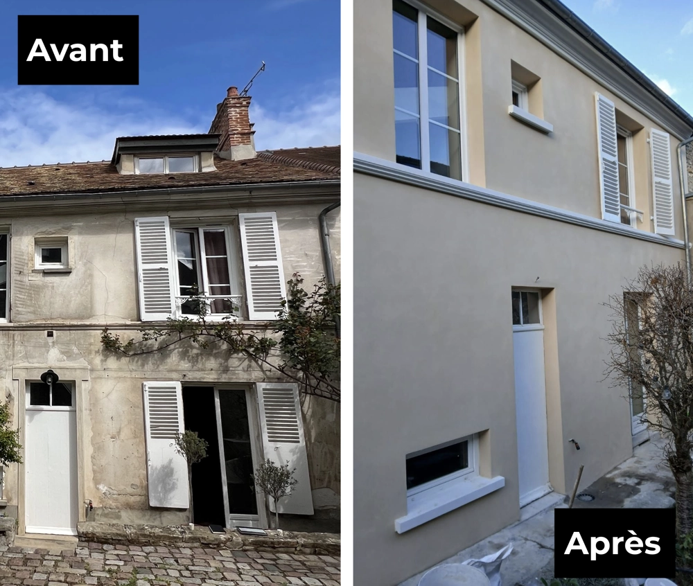 Rénovation façade Milly-la-Foret 91