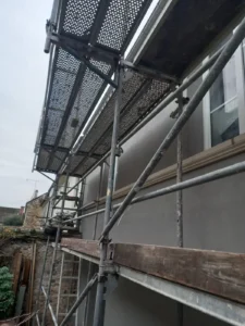 travaux enduit chaux liege milly la foret