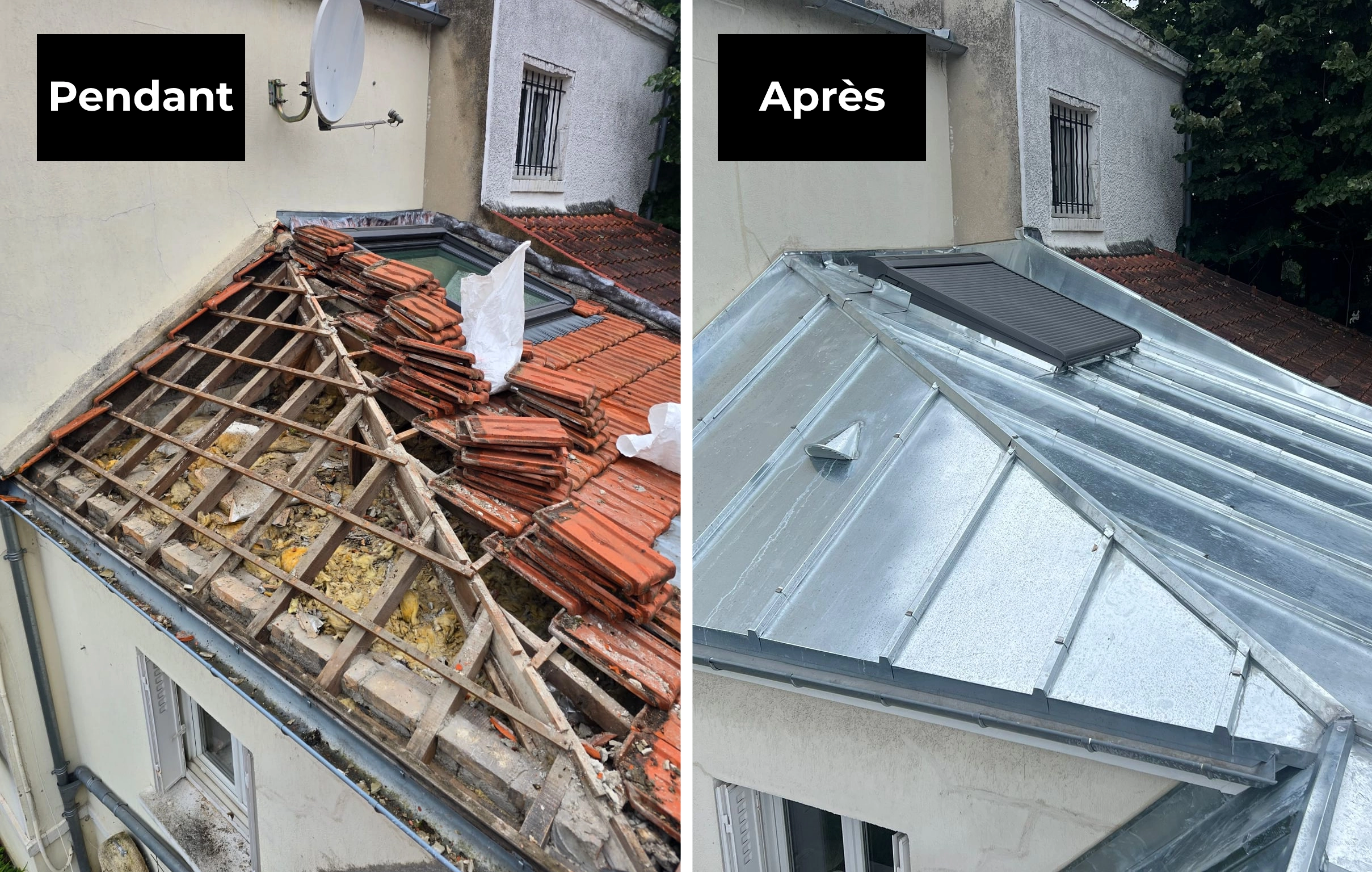 Rénovation de toiture à Villemomble