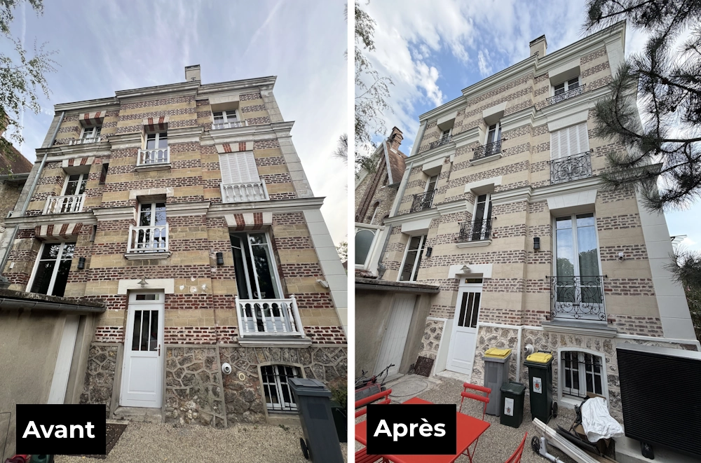 Ravalement extérieur Le Pecq Avant Après
