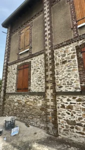 travaux facade briques eaubonne