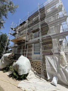 travaux facade pierre le pecq