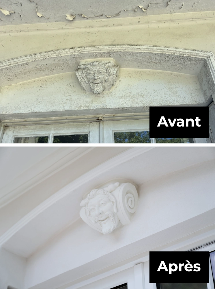 Ravalement de façade au Port-Marly (78560) Rénovation mascaron